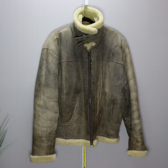 Vintage Afghan Shearling Jacket Snow Leopard Store Kabul AFG - Picture 2 of 7